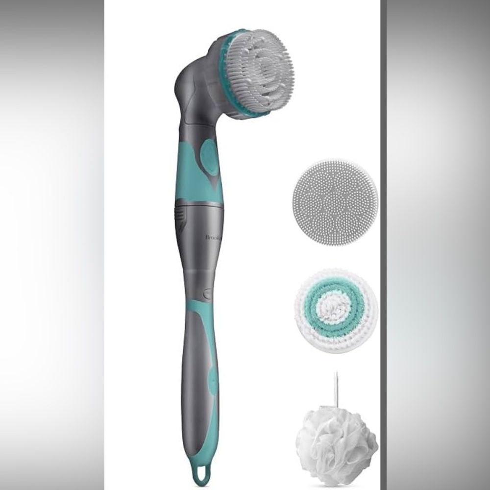 NWT Brookstone 5 piece Hydro-Spin Body Brush Set